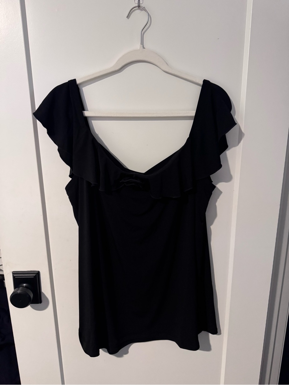 torrid Black Ruffle Off-Shoulder Top
